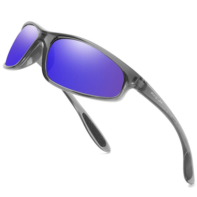 FAGUMA Polarized Sports Sunglasses For Men Cycling Driving Fishing UV400 Protection - Image 1